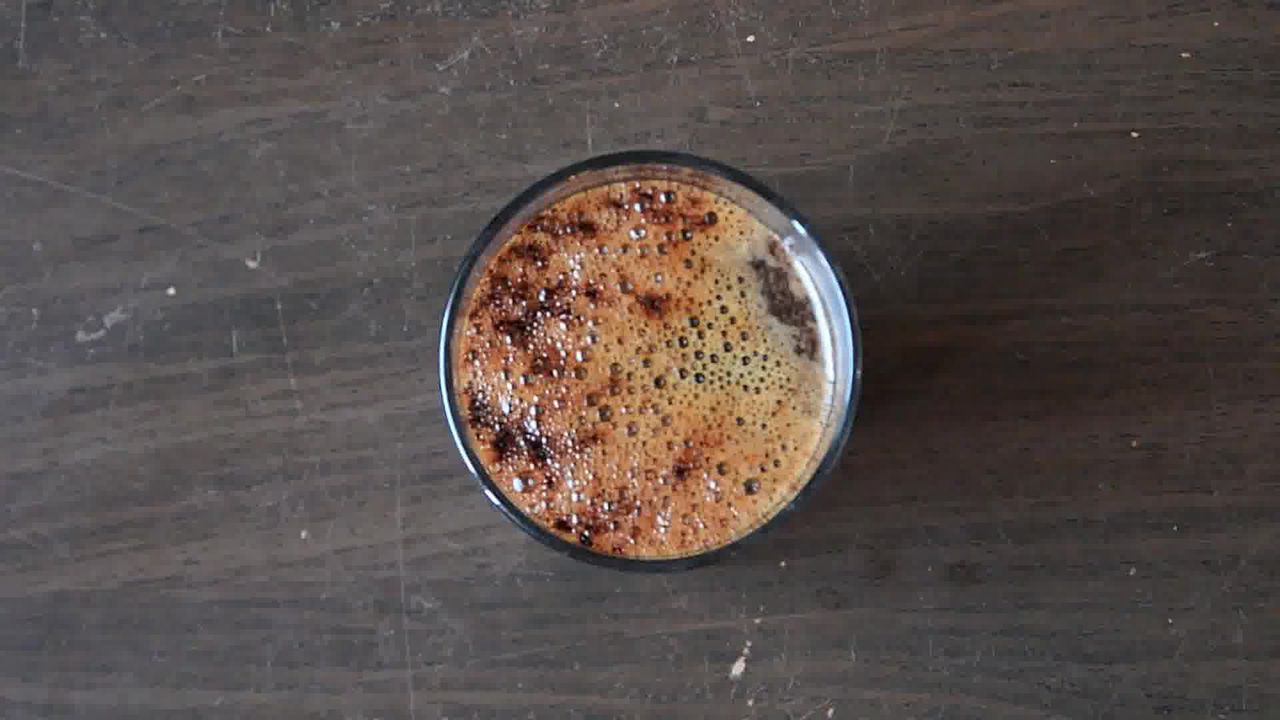 Image of the cooking step-1-1 for Vanilla Iced Mocha With Coffee Ice Cubes (Video)