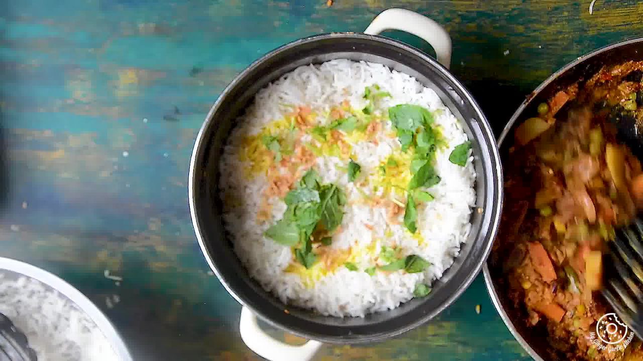 Image of the cooking step-5-2 for Restaurant Style Vegetable Biryani Recipe