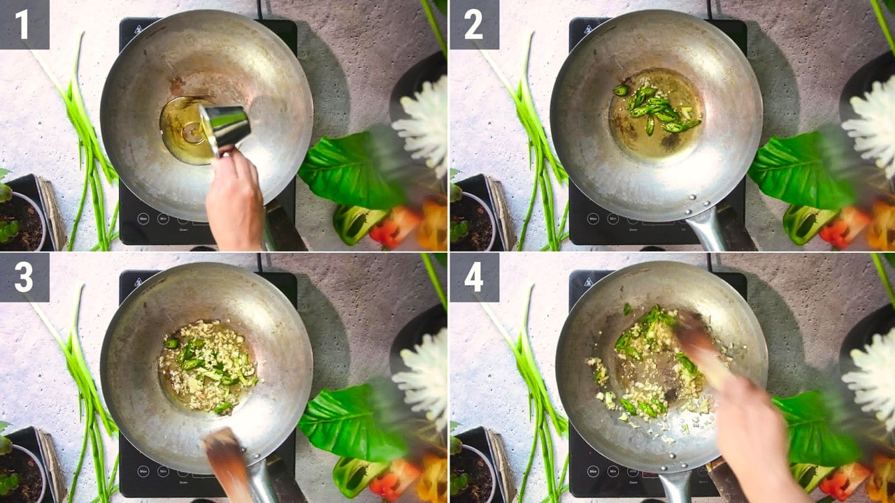 Image of the cooking step-3-1 for Vegetable Hakka Noodles