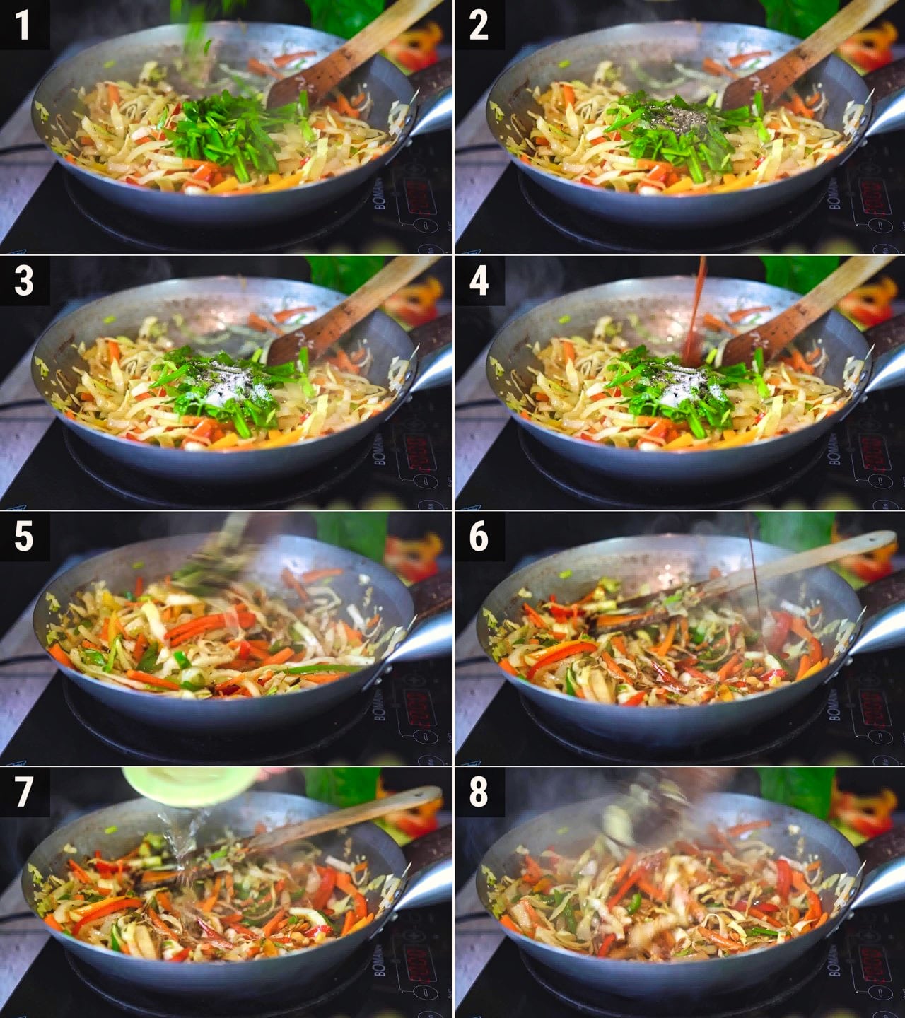 Image of the cooking step-3-3 for Vegetable Hakka Noodles