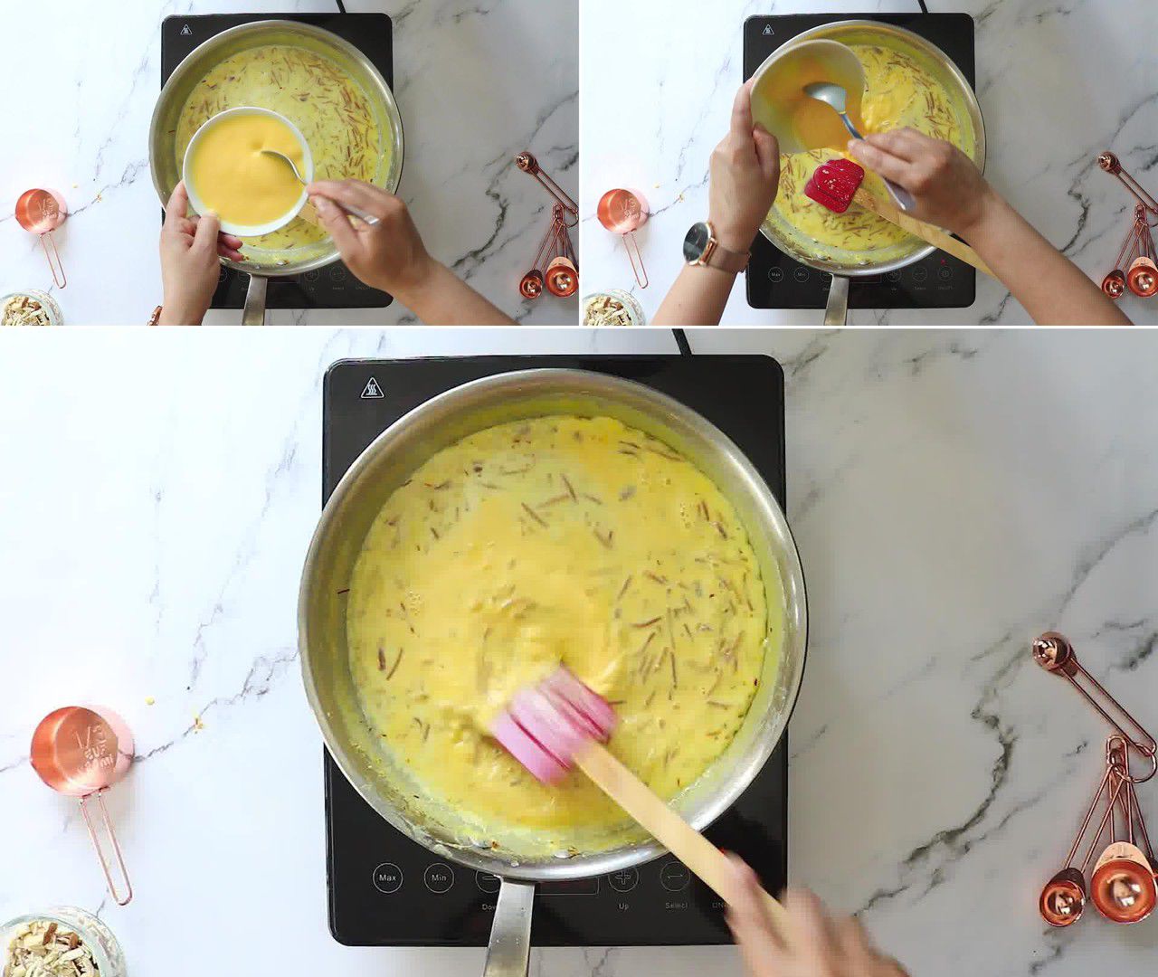 Image of the cooking step-1-8 for Vermicelli Fruit Custard - Semiya Custard