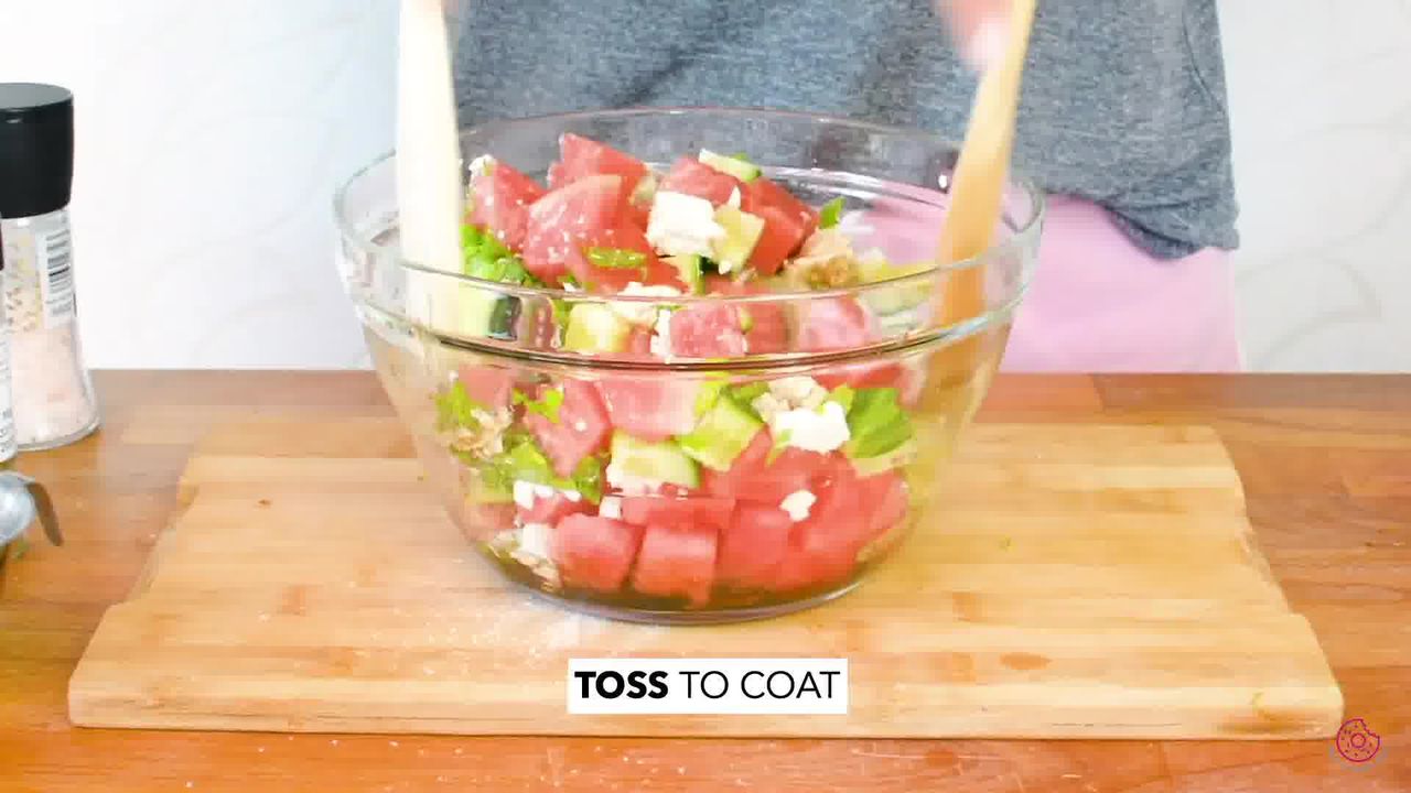 Image of the cooking step-2-5 for Watermelon Cucumber Feta Salad