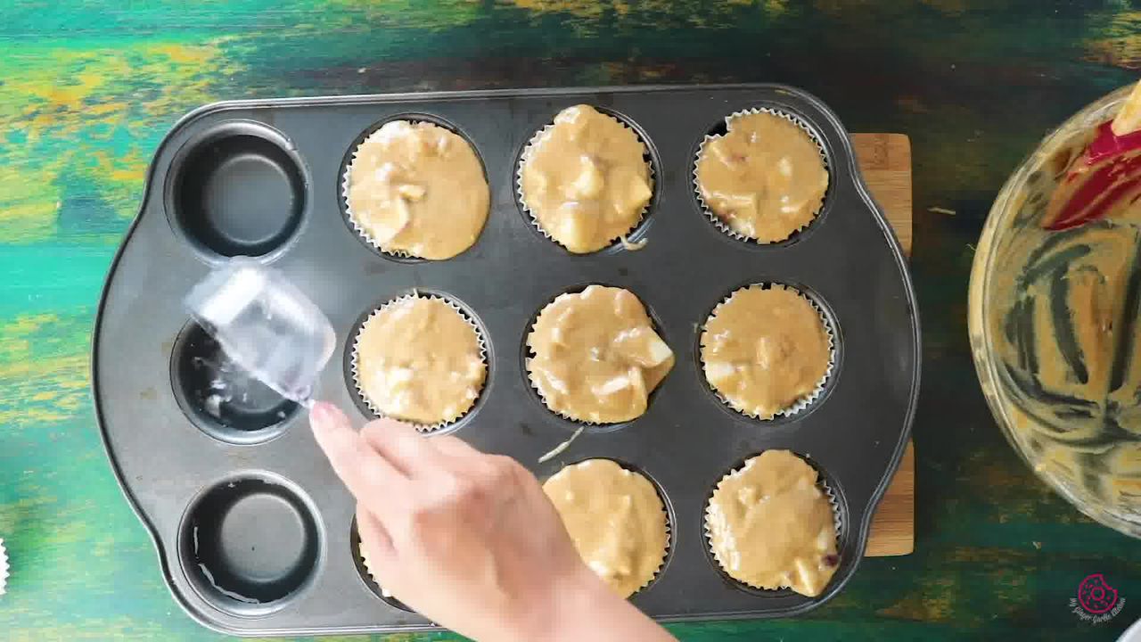Image of the cooking step-2-2 for Whole Wheat Peach Muffins