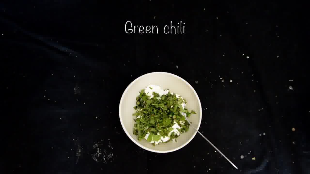 Image of the cooking step-2-1 for Mint Chickpea Cornmeal Tart - Pudina Chola (Zero Oil)