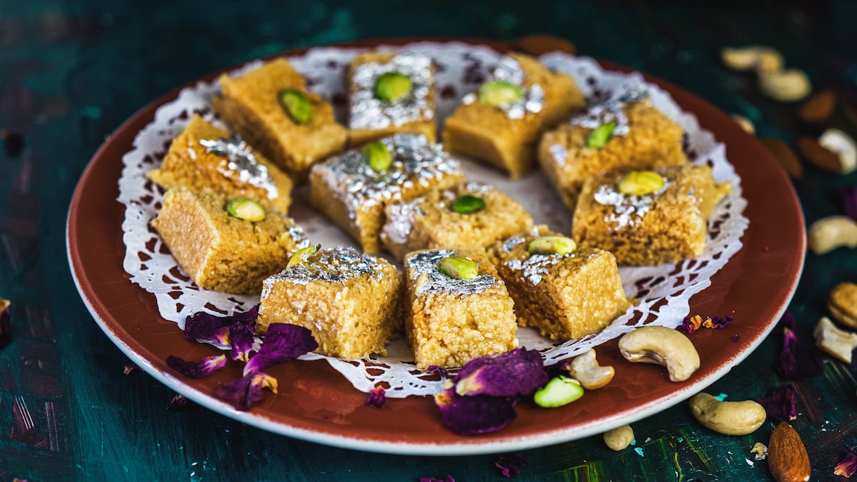 Indian Sweets - Milk Cake in a Sweet Shop Stock Image - Image of calorie,  brown: 44171977