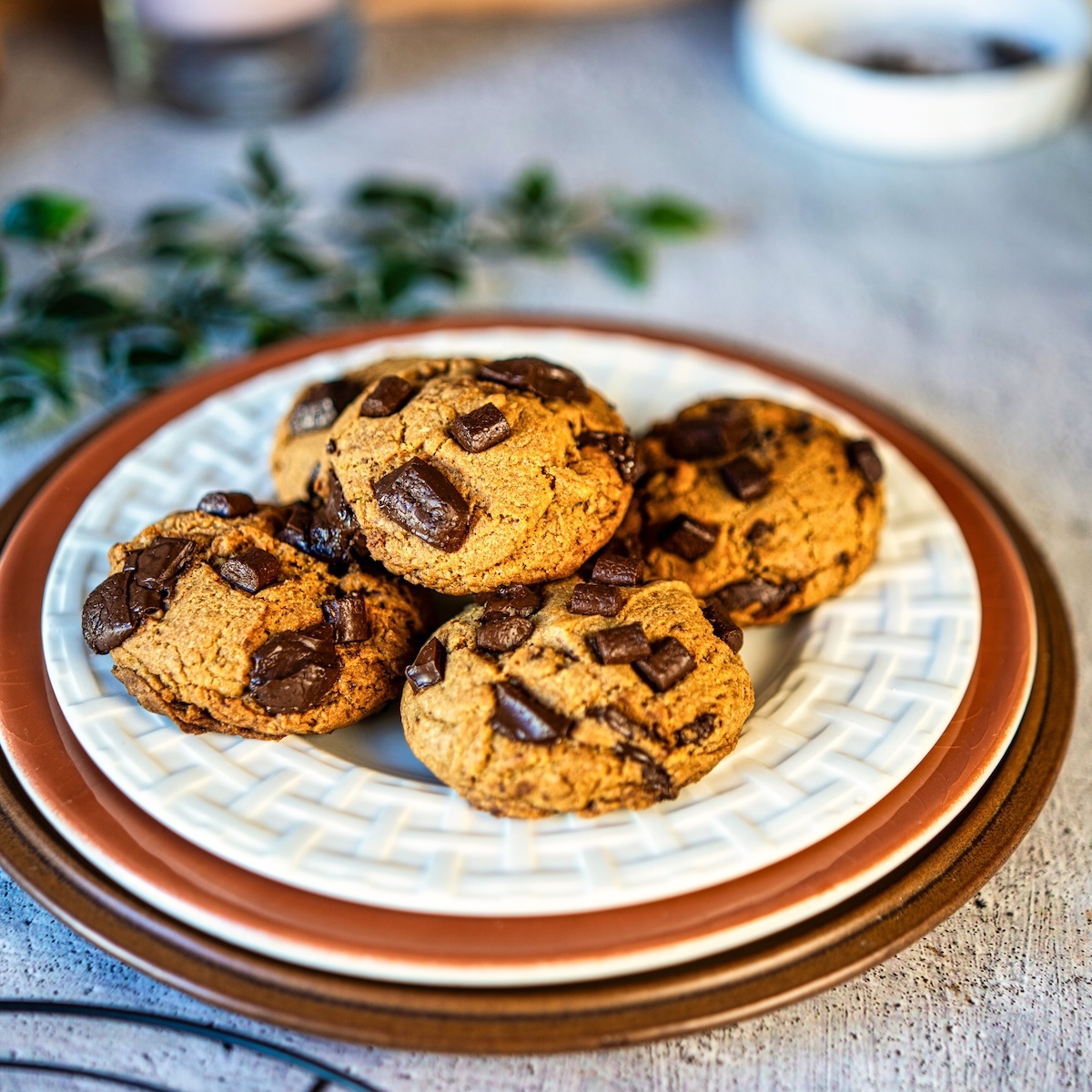 Eggless Brown Butter Chocolate Chip Cookies