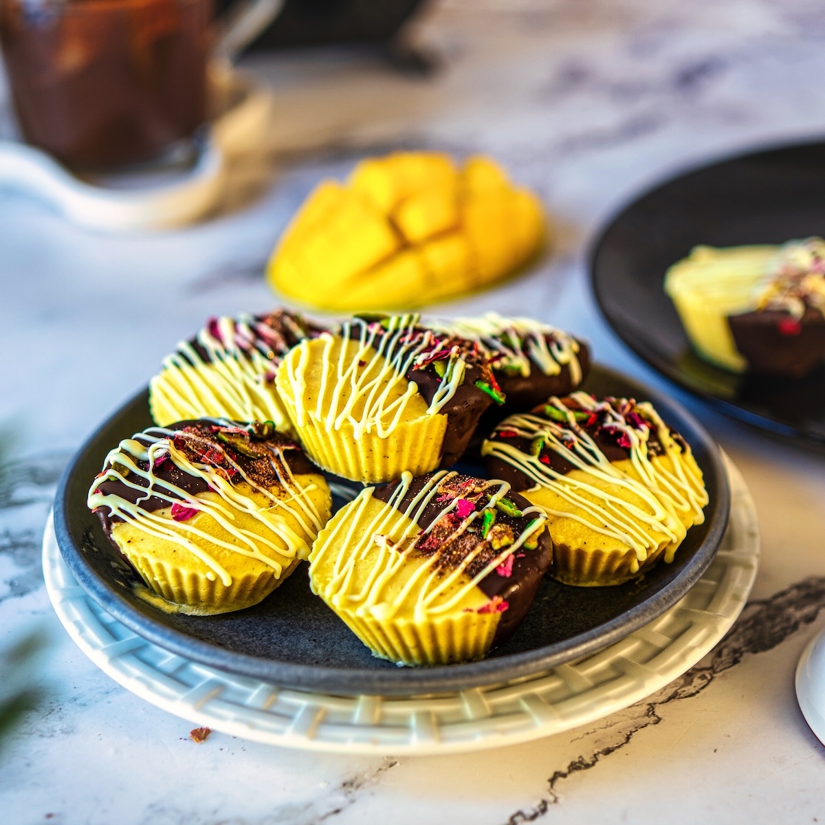 Frozen Mango Lassi Bites