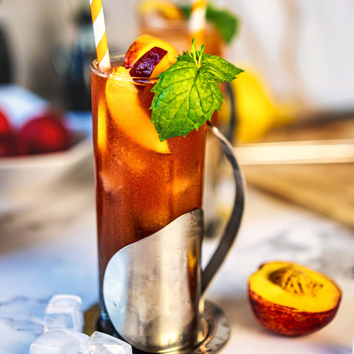 Homemade Peach Iced Tea Recipe