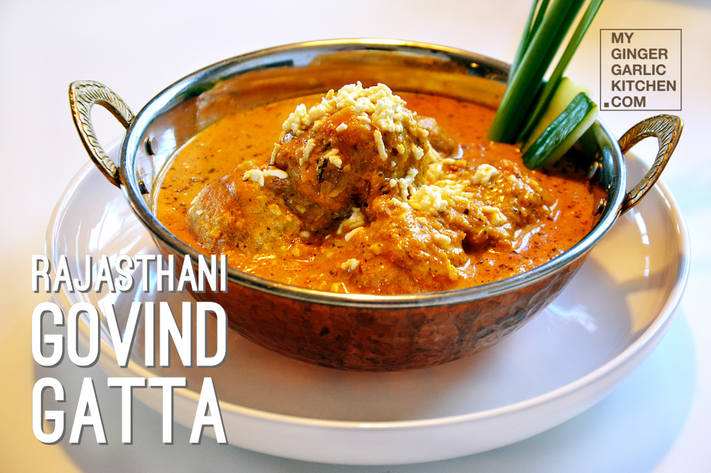 Rajasthani Govind Gatta Curry - Govind Gatte Ki Sabji