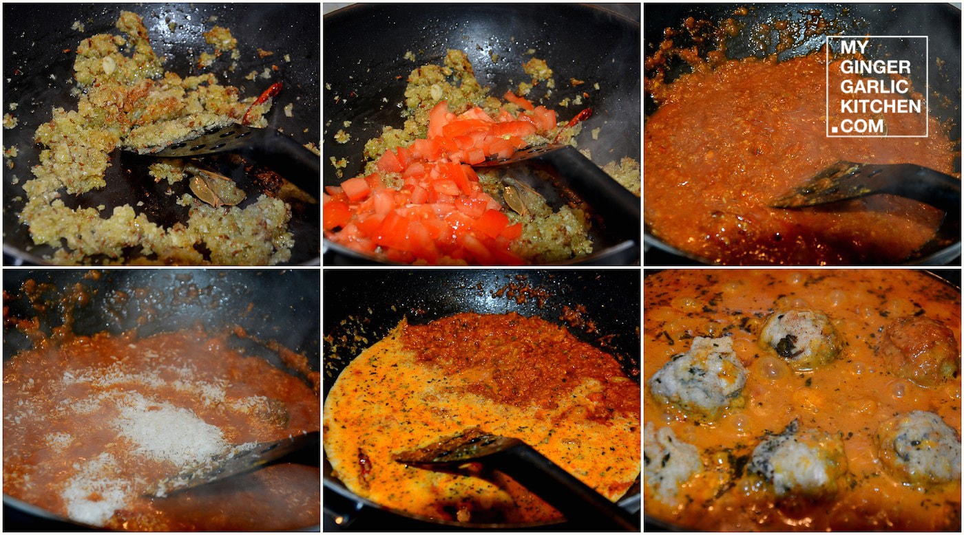 Image - recipe spinach kofta curry anupama paliwal my ginger garlic kitchen 4