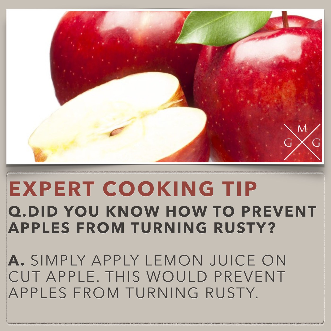 Image of COOKING TIPS – HOW TO PREVENT APPLE FROM TURNING RUSTY