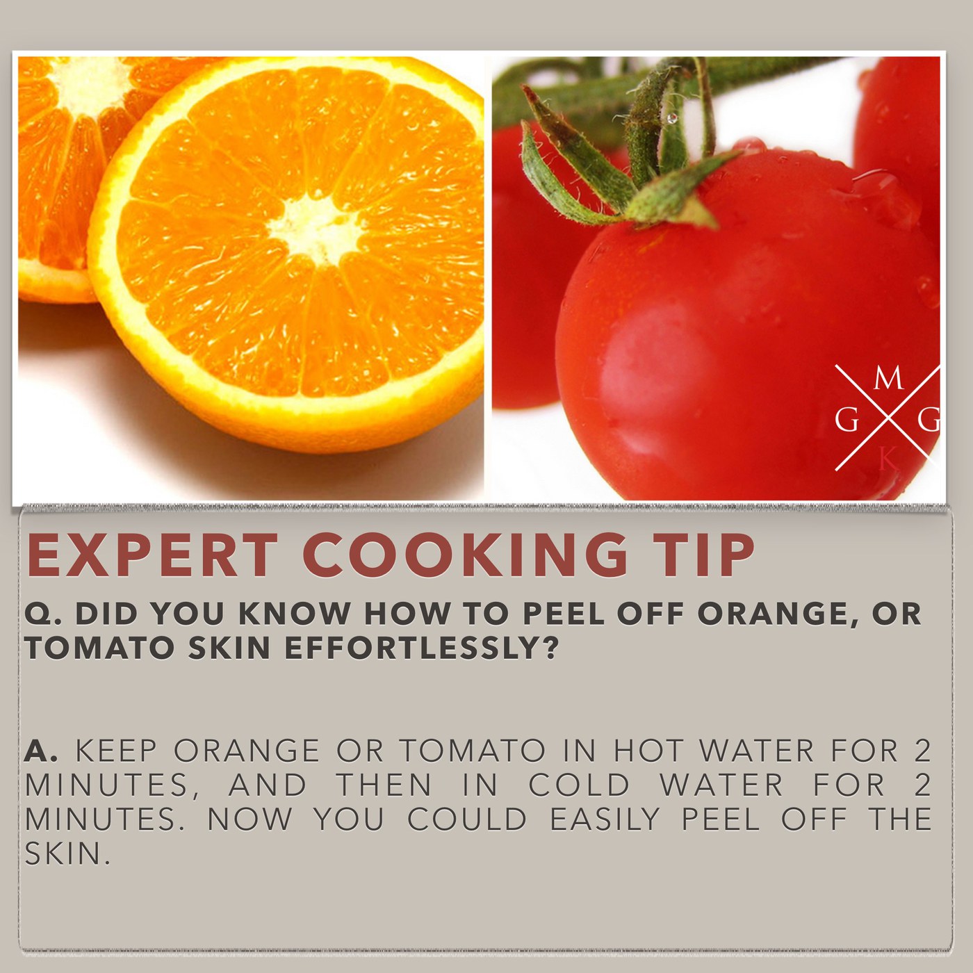 How To Peel Off Orange or Tomato Skin Effortlessly