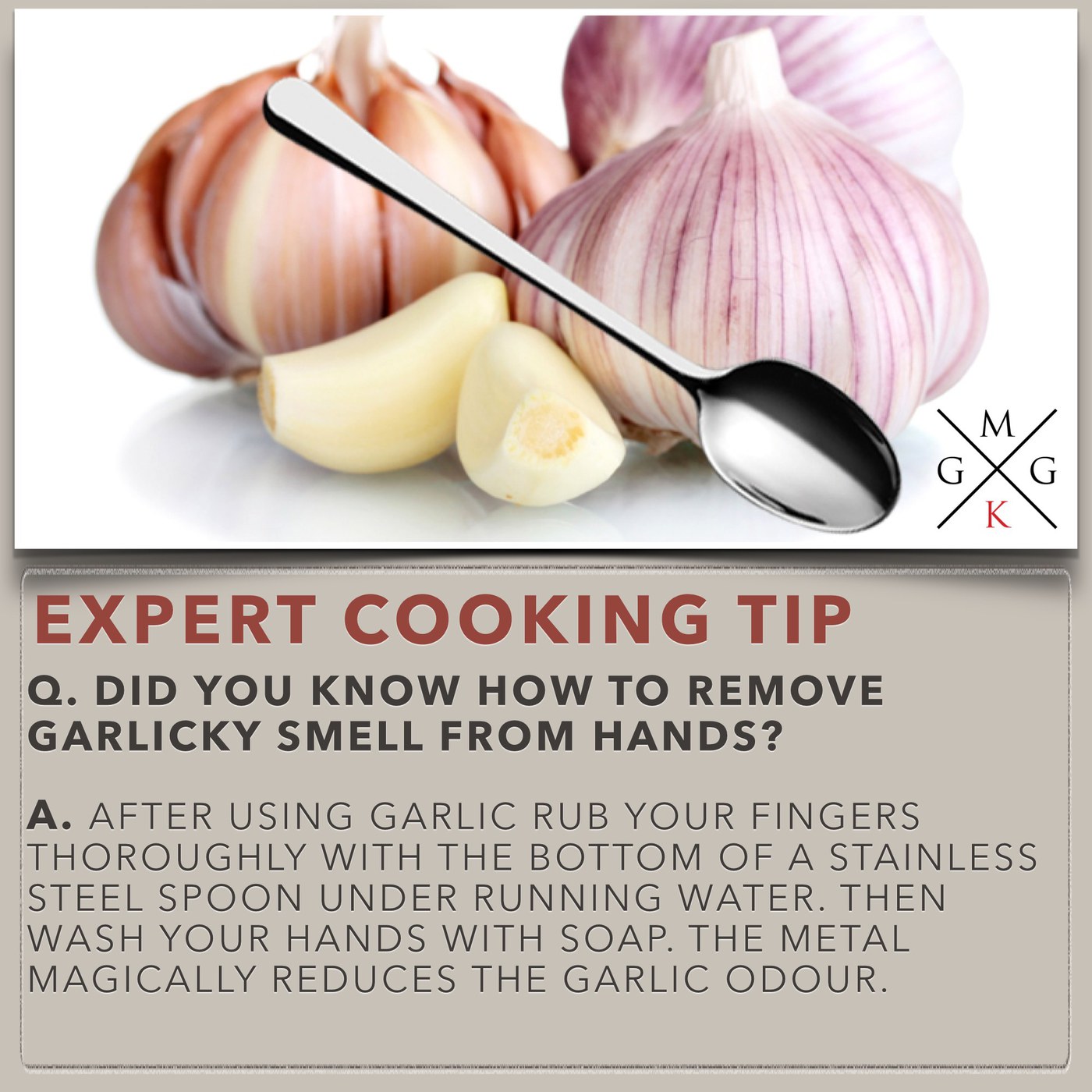 Image of Did You Know How To Remove Garlicky Smell From Hands?