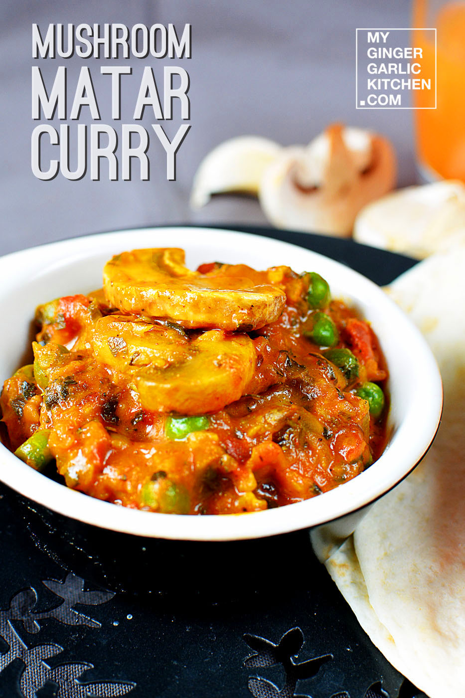 Image - recipe mushroom matar curry anupama paliwal my ginger garlic kitchen 1 copy copy