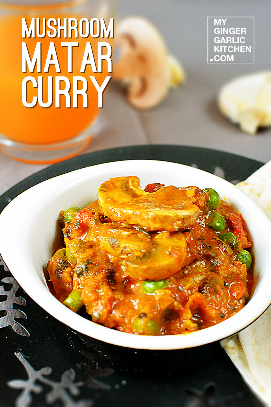 Image - recipe mushroom matar curry anupama paliwal my ginger garlic kitchen 4 copy