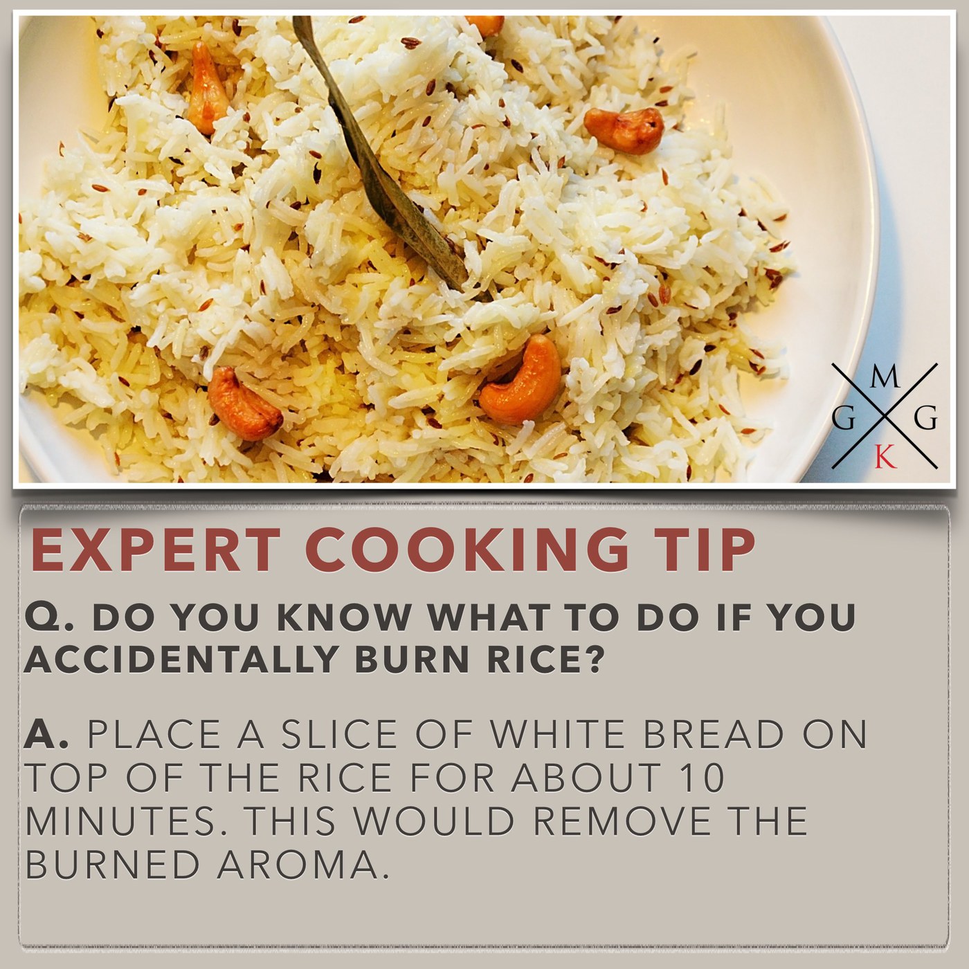 Do You Know What To Do If You Accidentally Burn Rice?