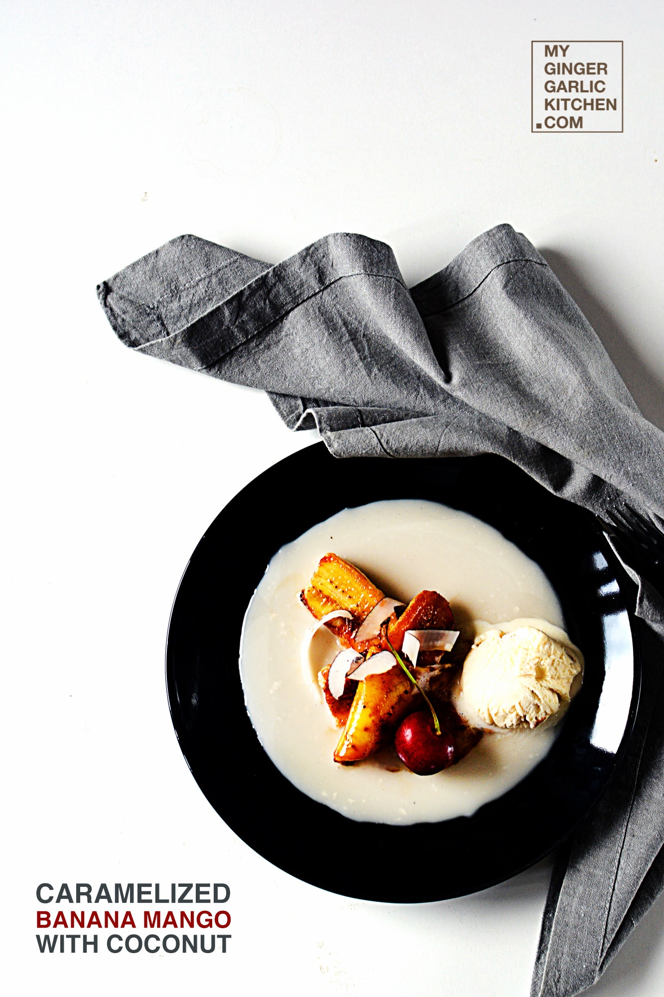 Caramelized Banana Mango with Coconut