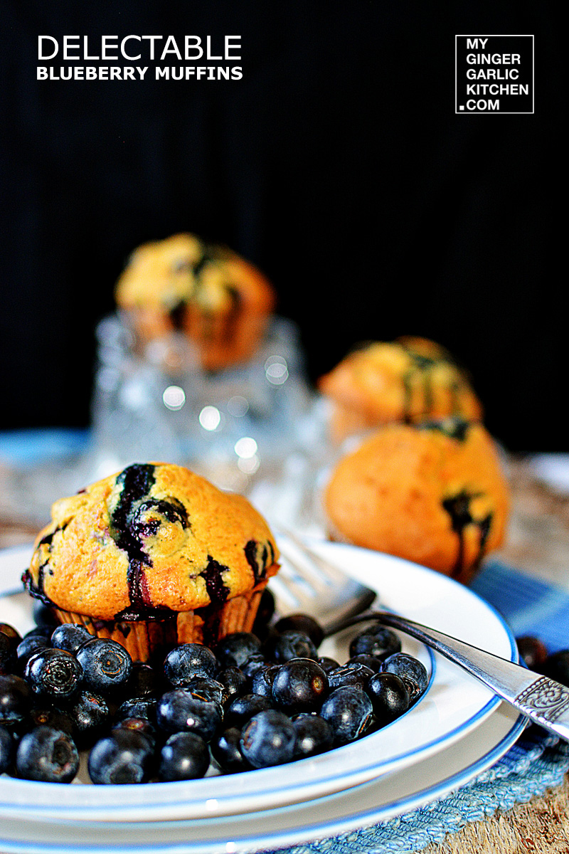 Image - recipe delectable blueberry muffins anupama paliwal my ginger garlic kitchen 2