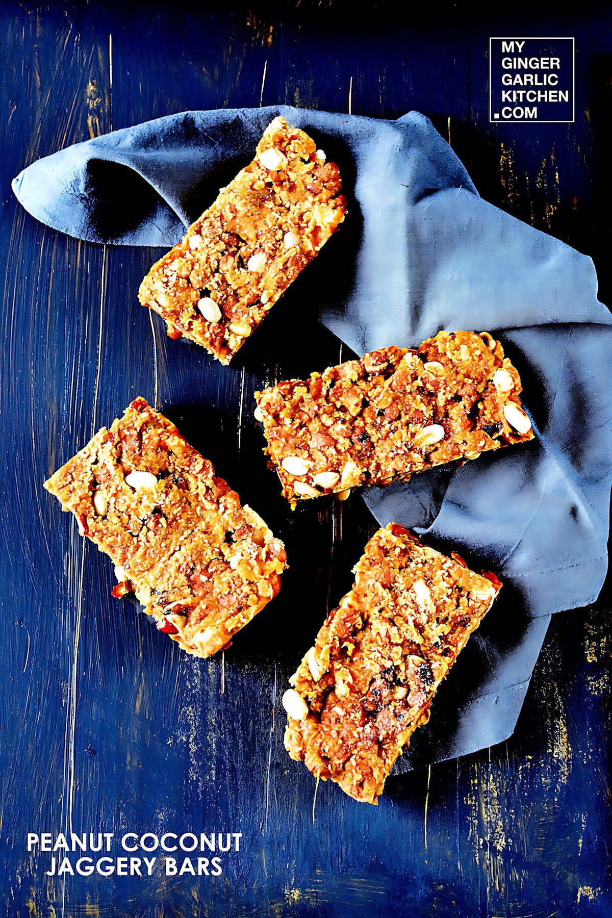 Peanut Coconut Jaggery Bars