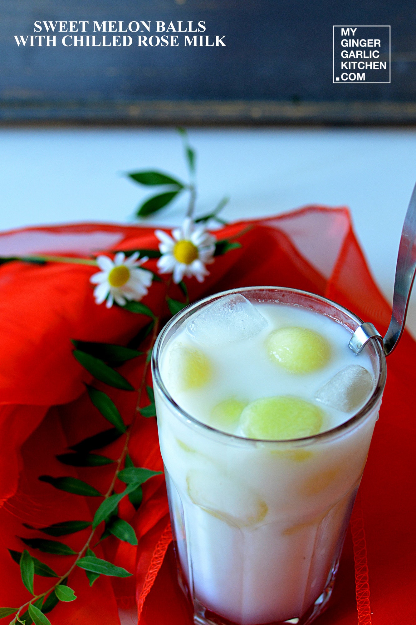 Image - recipe sweet melon balls with chilled rose milk anupama paliwal my ginger garlic kitchen 1