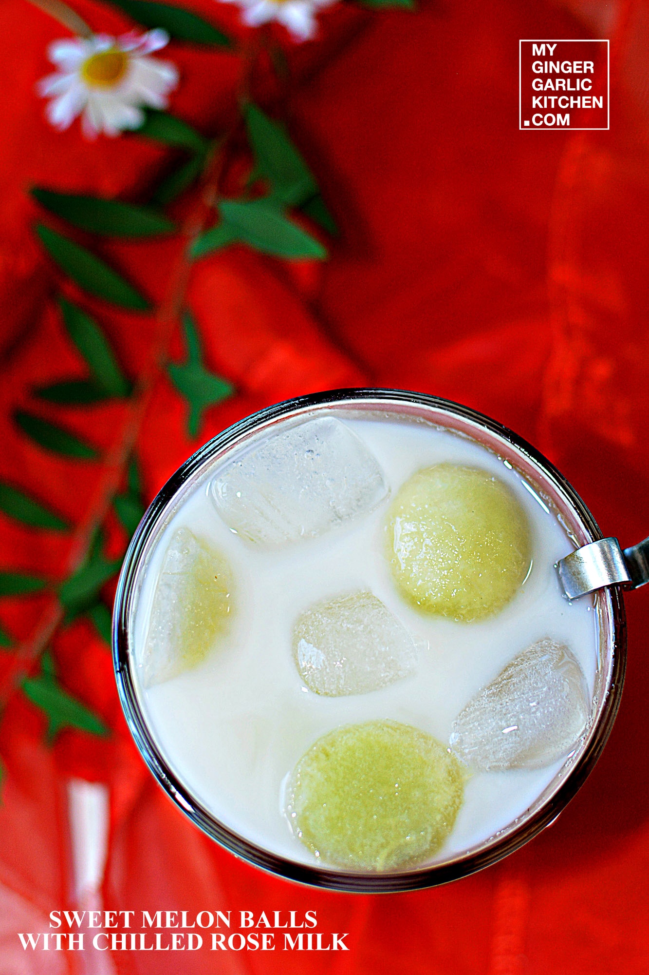 Image - recipe sweet melon balls with chilled rose milk anupama paliwal my ginger garlic kitchen 6