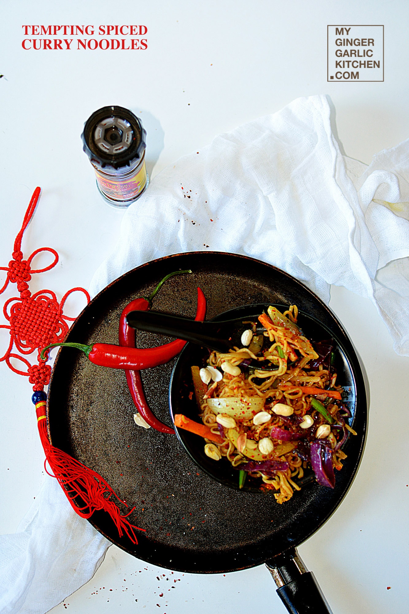 Image of Tempting Spiced Curry Noodles (Vegetarian-Recipe)