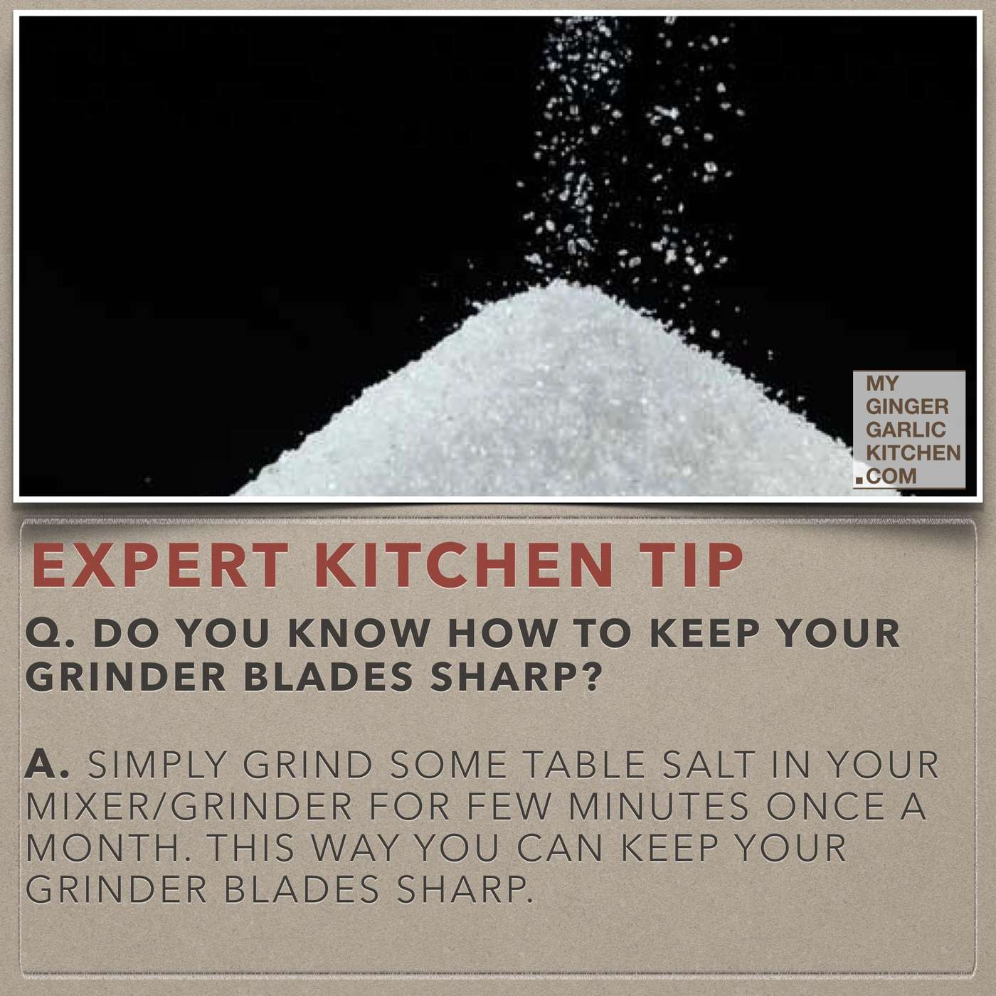 Image of Do you know how to keep your grinder blades sharp?