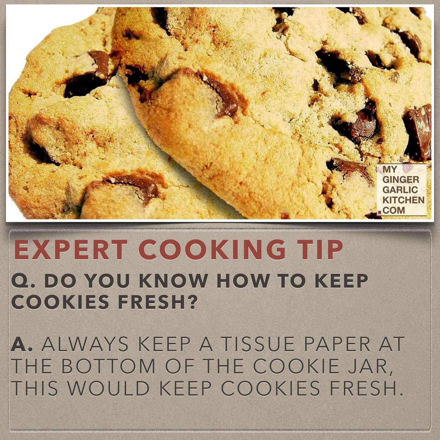 Image of Do you know how to keep cookies fresh? (Cooking -Tip)