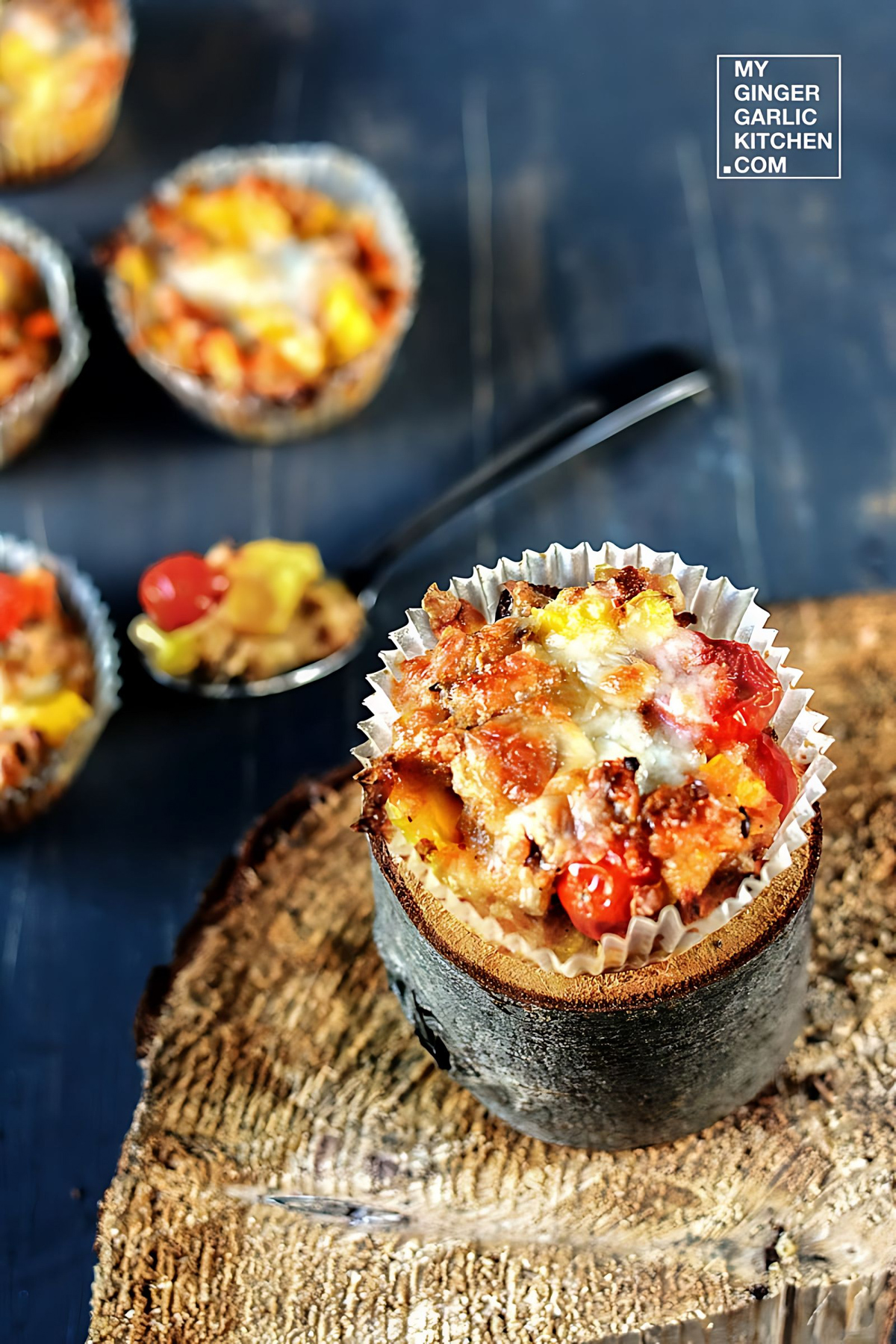 Baked Chopped Bread Cups