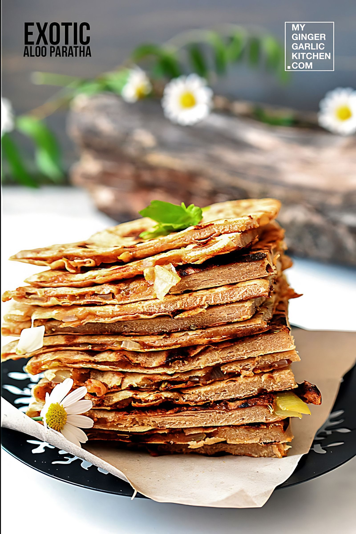 Image of Exotic Aloo Paratha – Spiced Potato Stuffed Flatbread