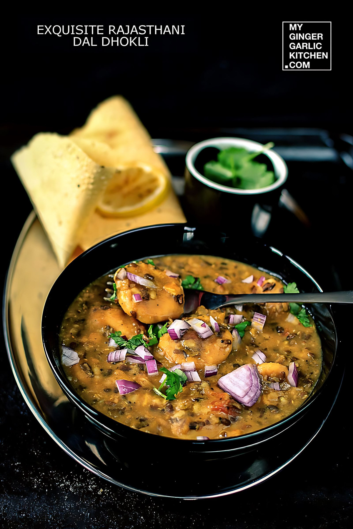 Image of Rajasthani Dal Dhokli - Dumplings Cooked in Lentils