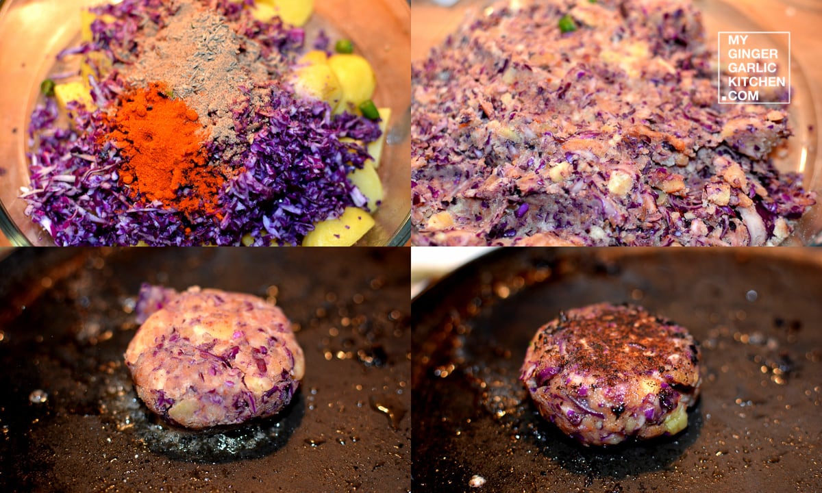 Image - recipe irresistible potato red cabbage tikki anupama paliwal my ginger garlic kitchen 7