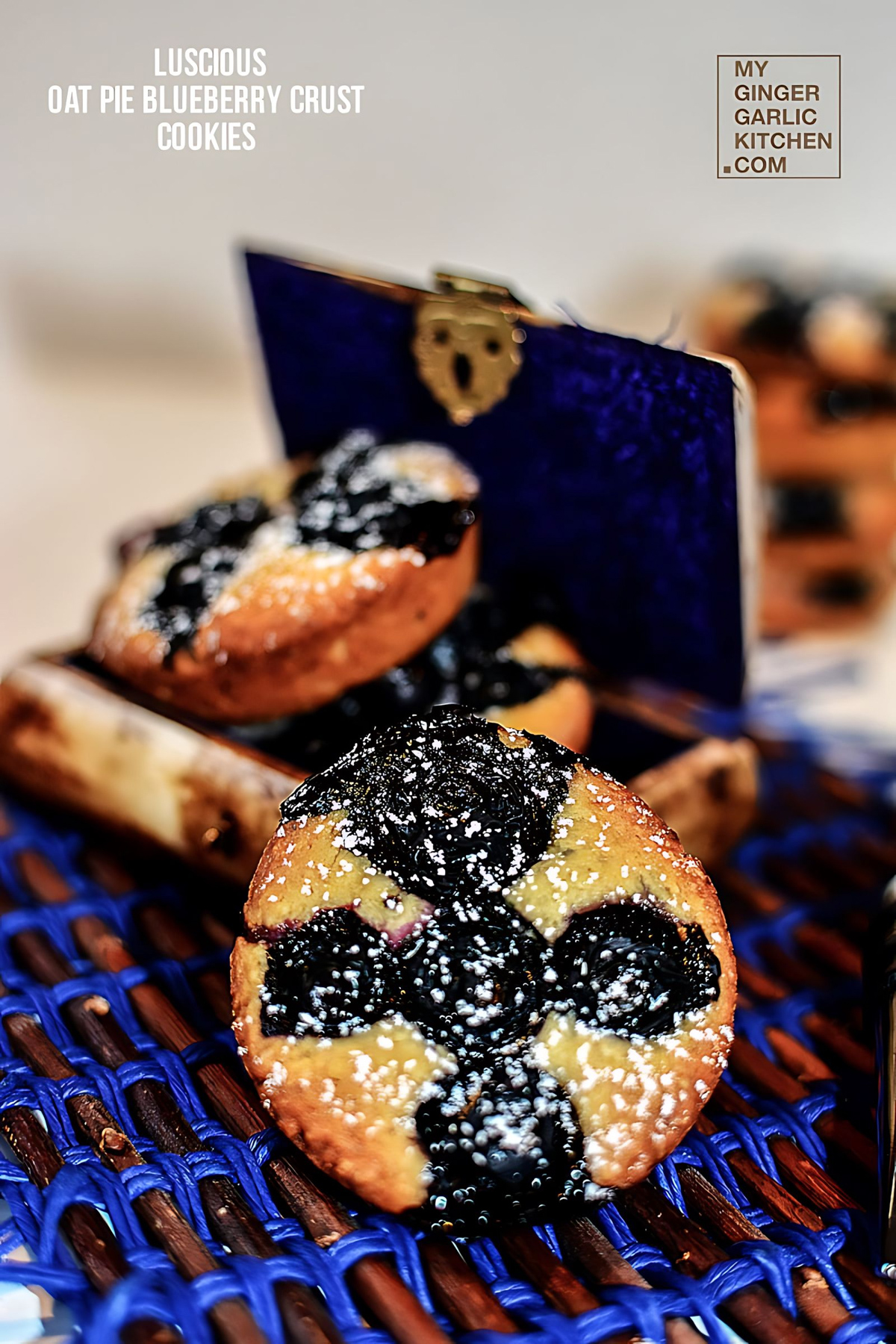 Luscious Oat Blueberry Pie Crust Cookies