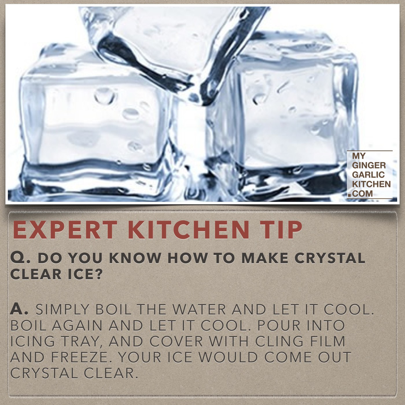 How to make clear ice