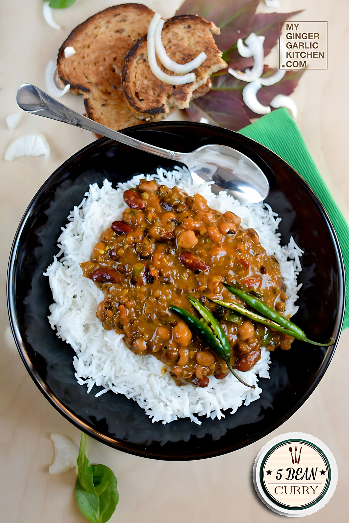 5 Bean Curry Recipe - How To Make Multi Beans Curry