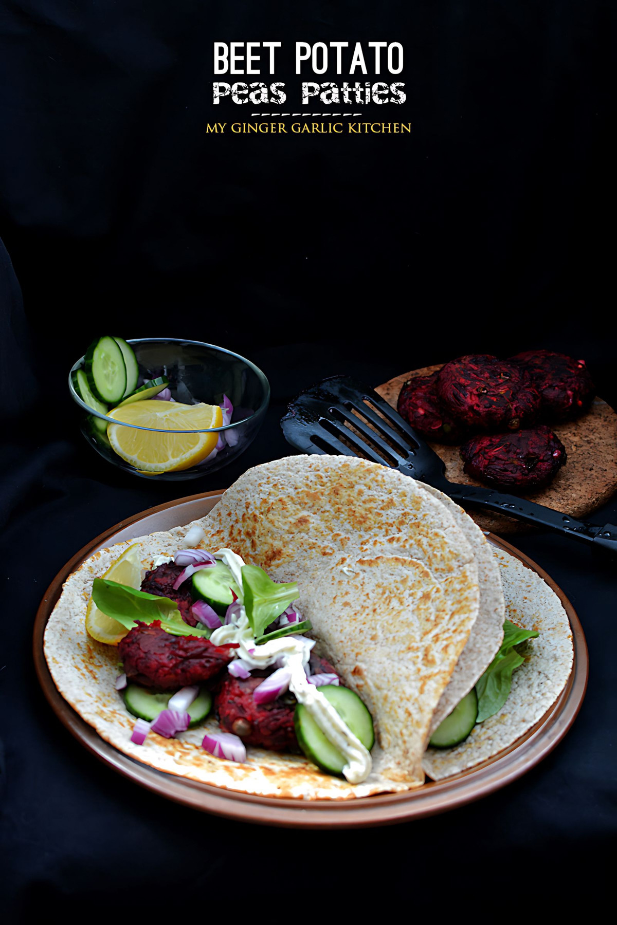 Image of Beet Potato Peas Patties