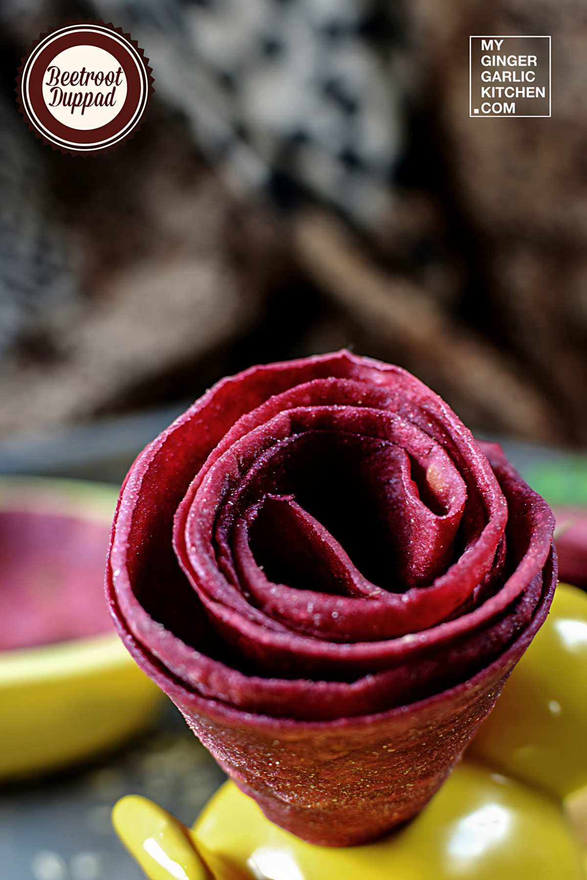 Beetroot Duppad - Beetroot Split Flatbread Recipe