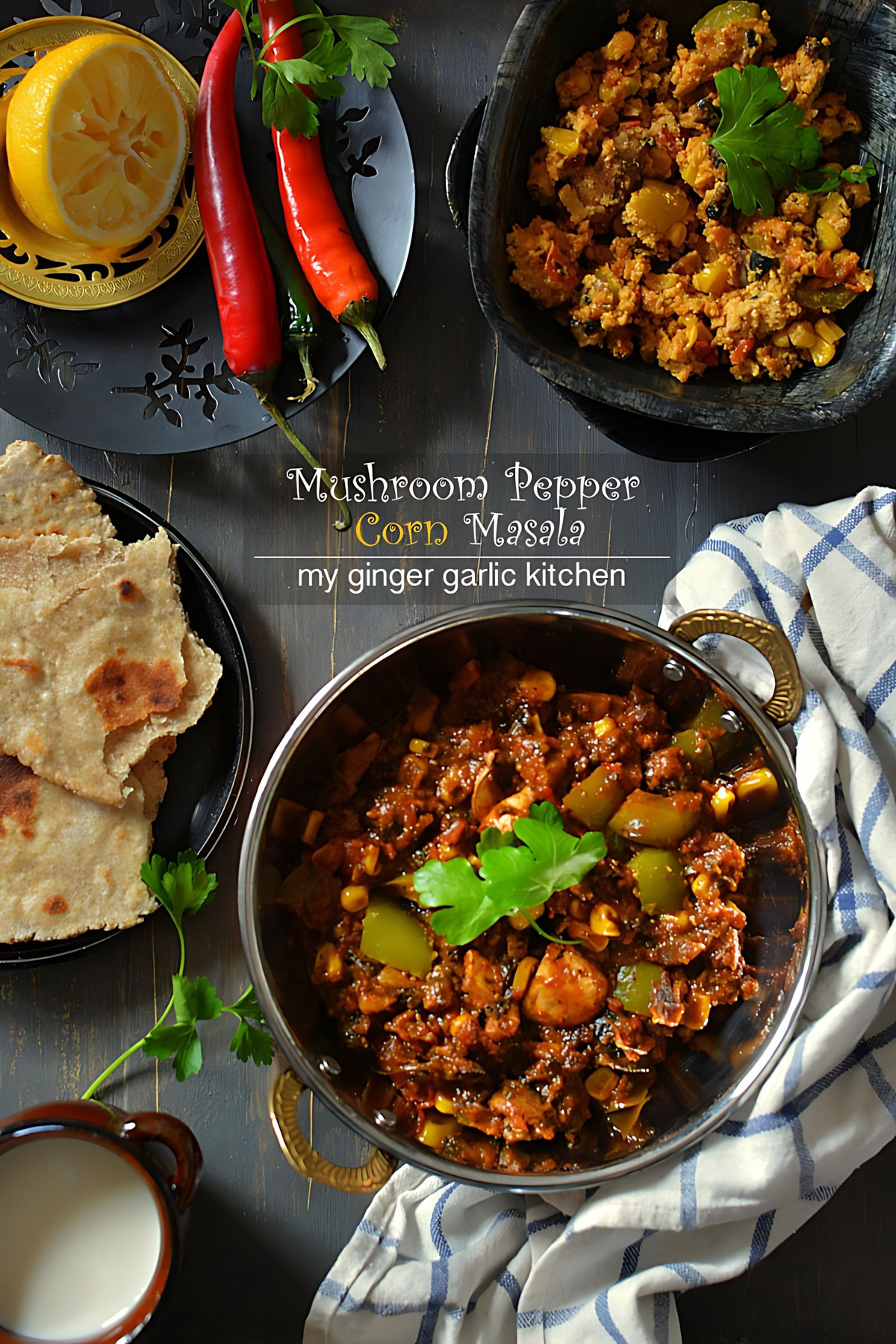 Mushroom Pepper Corn Masala