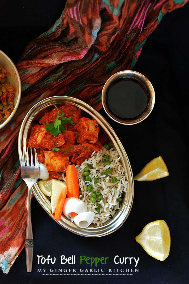 Indian Tofu Kadai With Bell Pepper • Simple Sumptuous Cooking