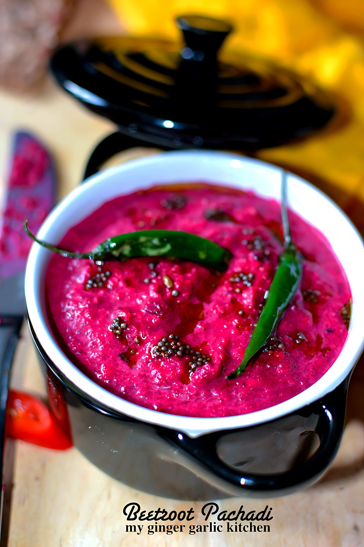 Image of Beetroot Pachadi Kerala Style - Beetroot Chutney