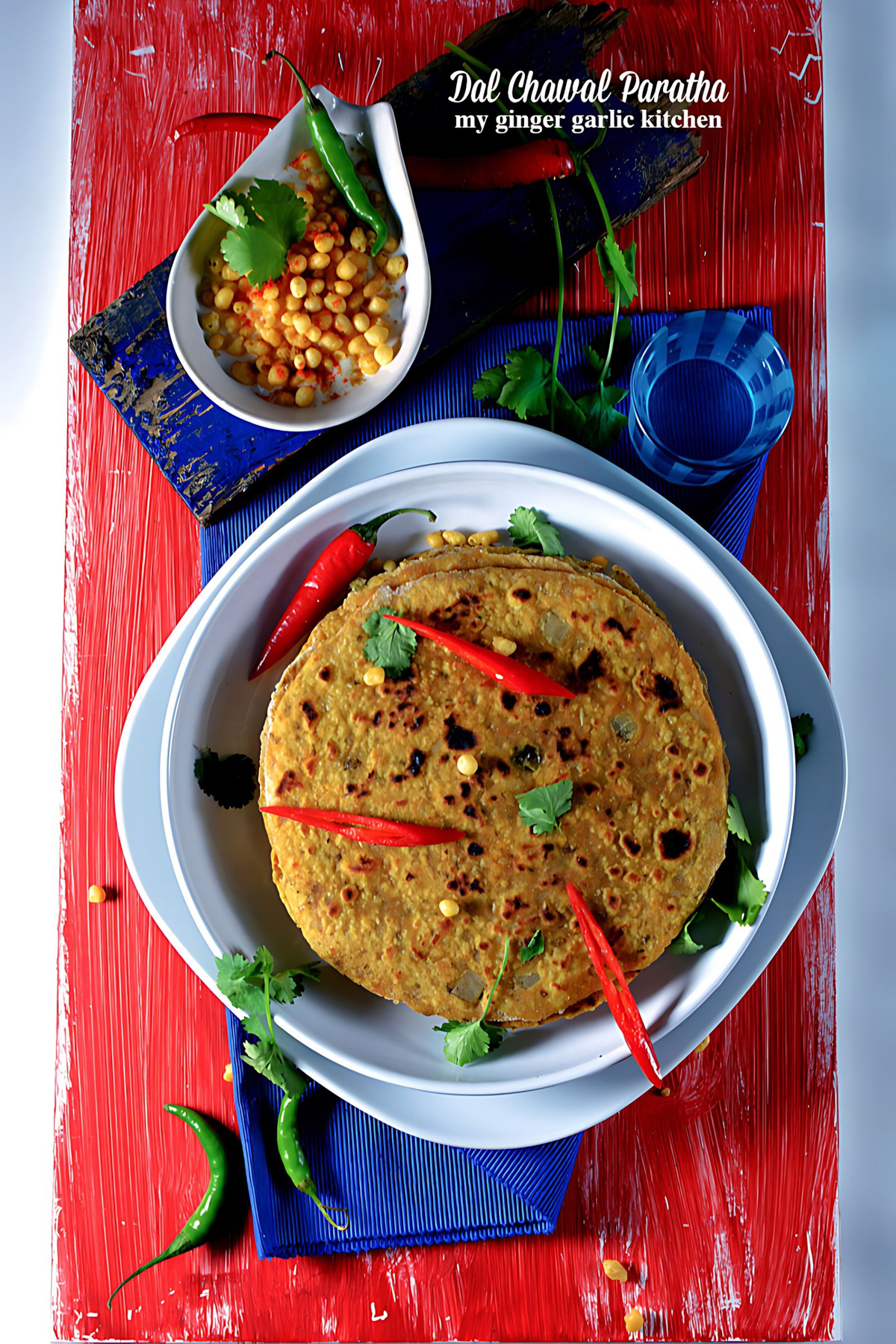 Leftover Dal Chawal Paratha - Rice Lentils Flatbread