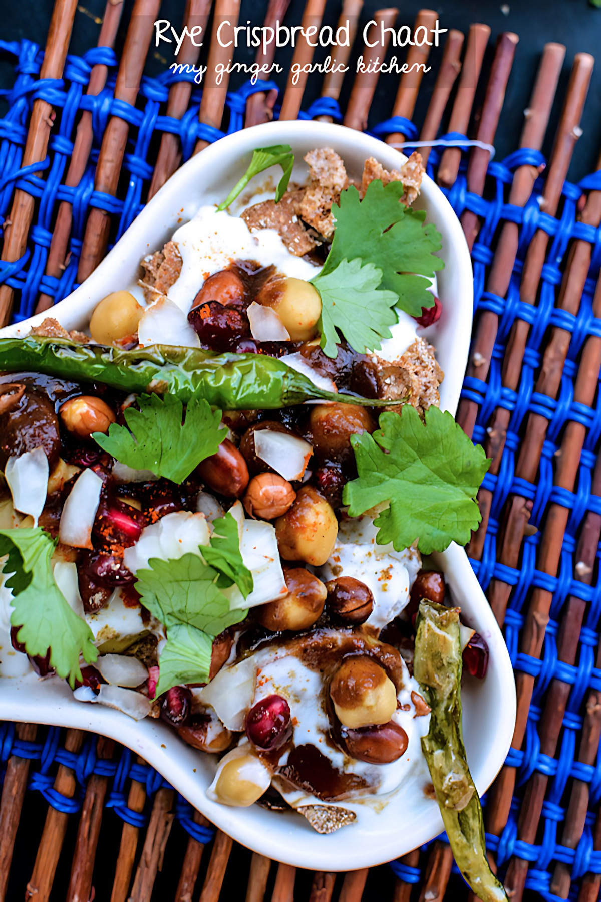 Rye Crispbread Chaat