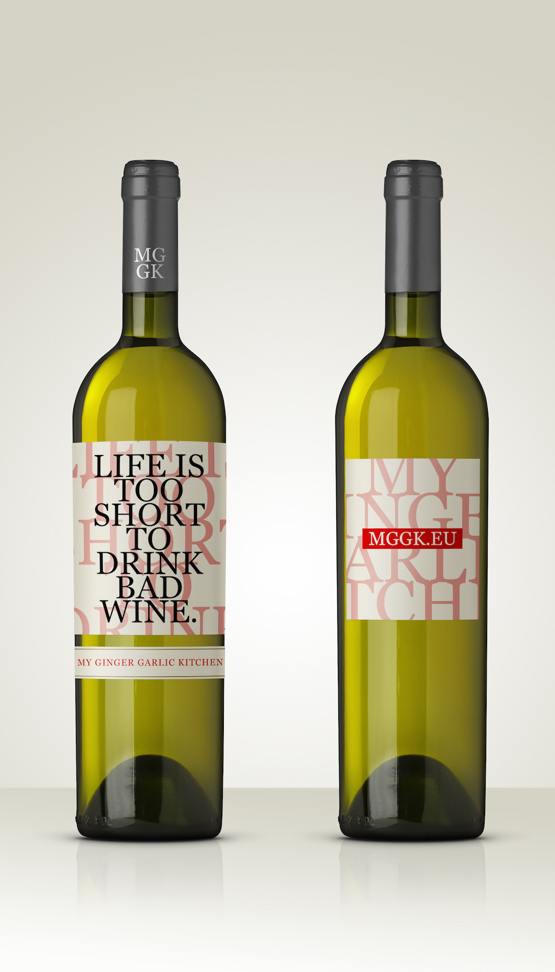 Image of White Wine Brand Concept for My Ginger Garlic Kitchen