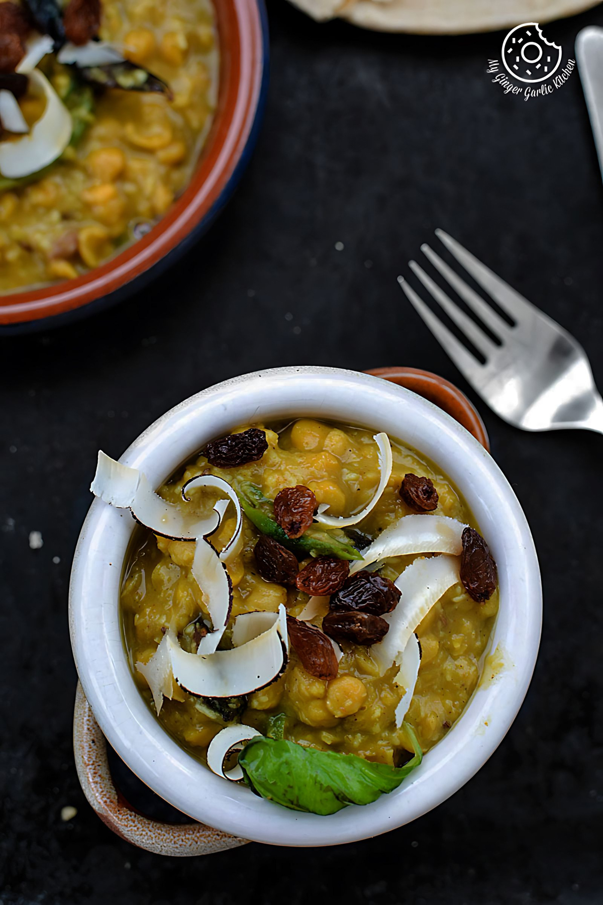 Bengali Cholar Dal - Split Bengal Gram stew