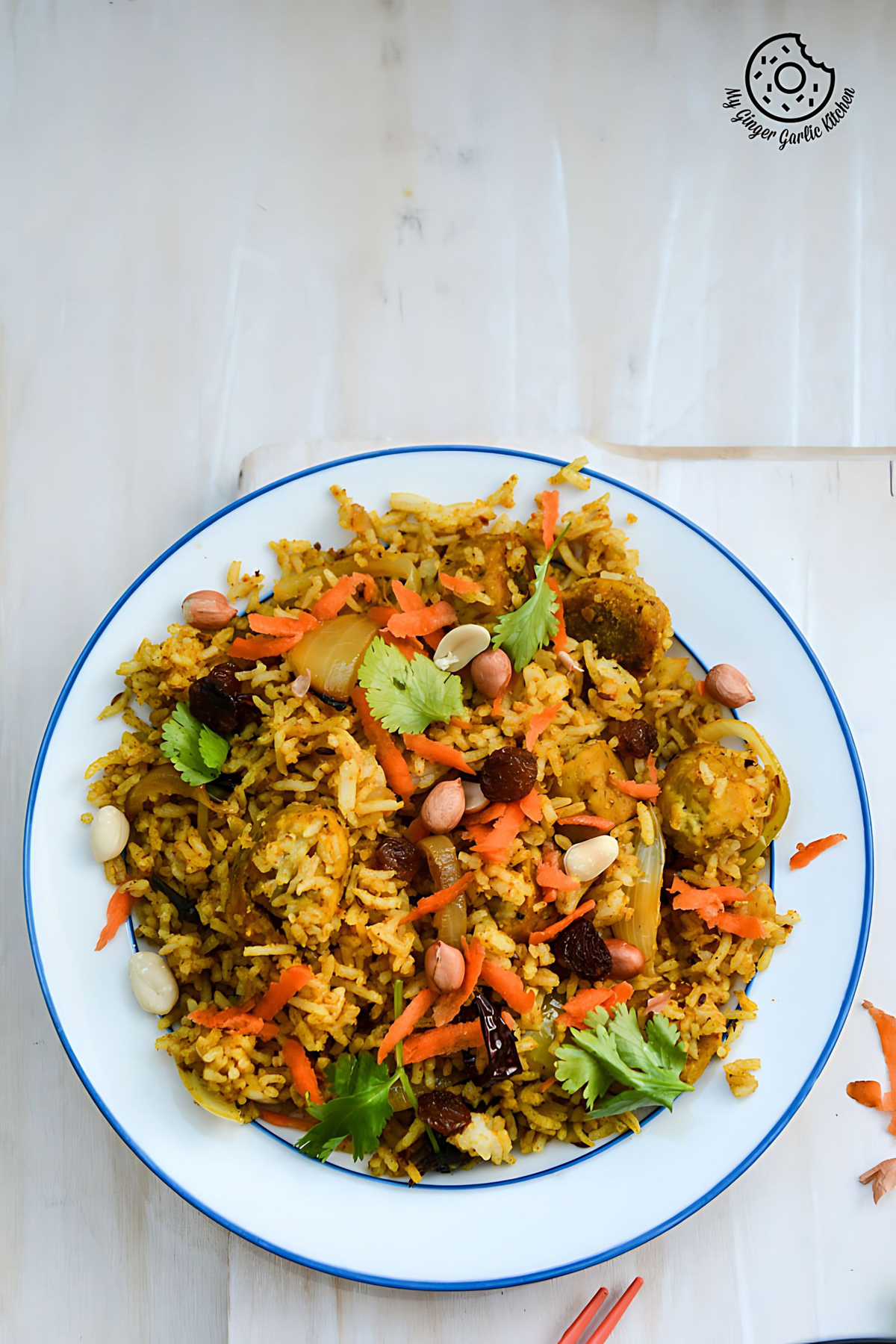 recipe-rajasthani-gatta-pulav|mygingergarlickitchen.com/ @anupama_dreams