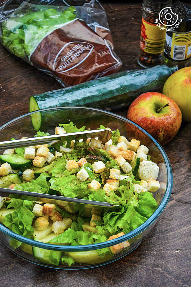 recipe-apple-cucumber-mozzarella-pearls-salad|mygingergarlickitchen.com/ @anupama_dreams