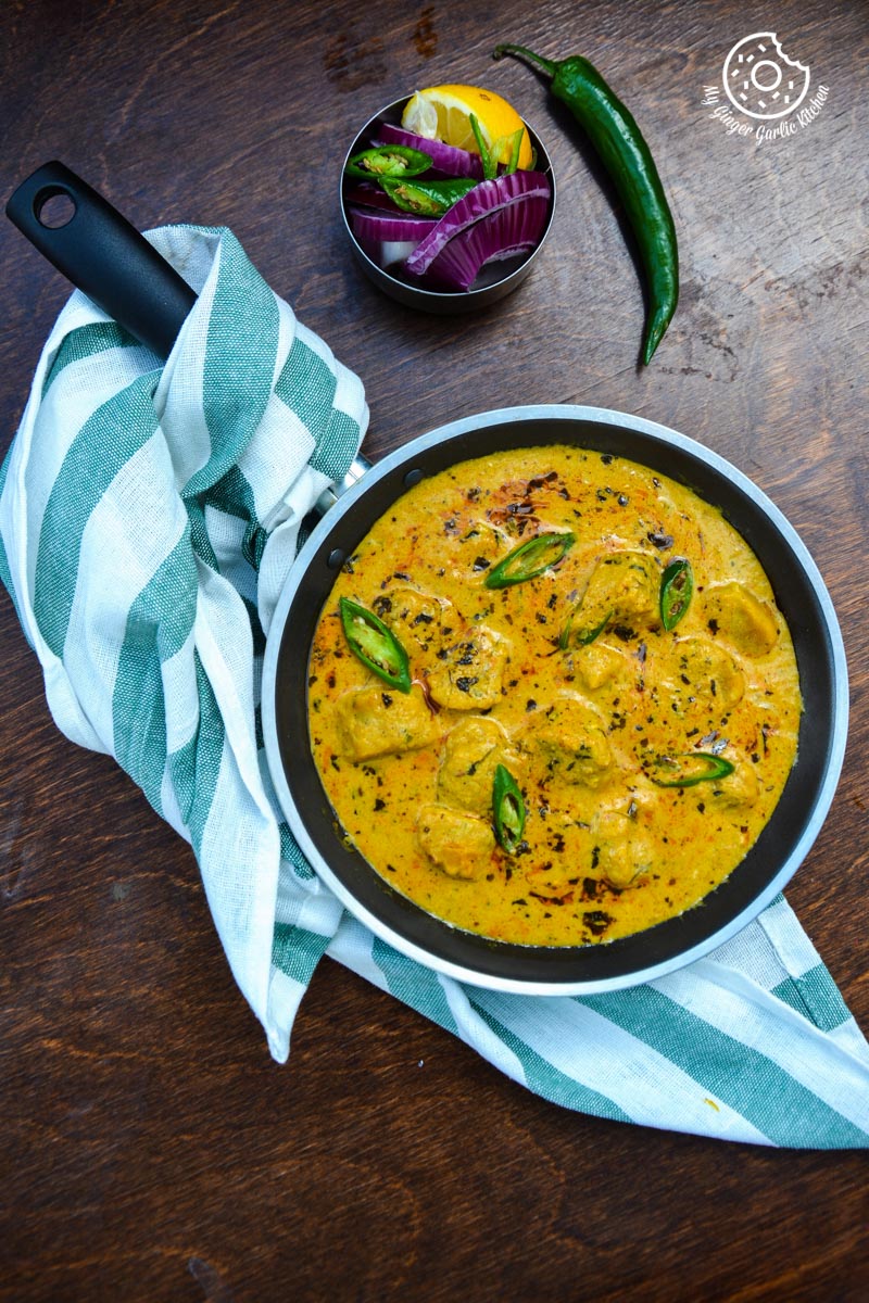 recipe-besan-gatta-curry|mygingergarlickitchen.com/ @anupama_dreams