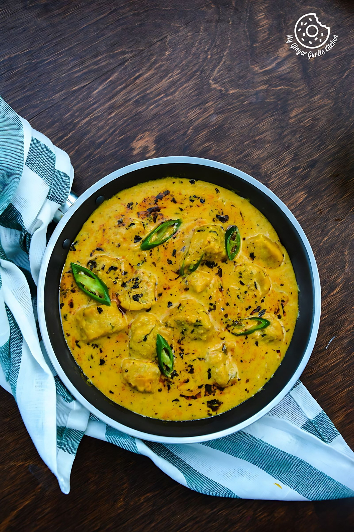 Image of Rajasthani Gatta Curry Recipe - Besan Ke Gatte Ki Sabzi