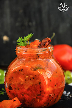 Rajasthani Tamatar Ki Chutney - Tomato Garlic Chutney