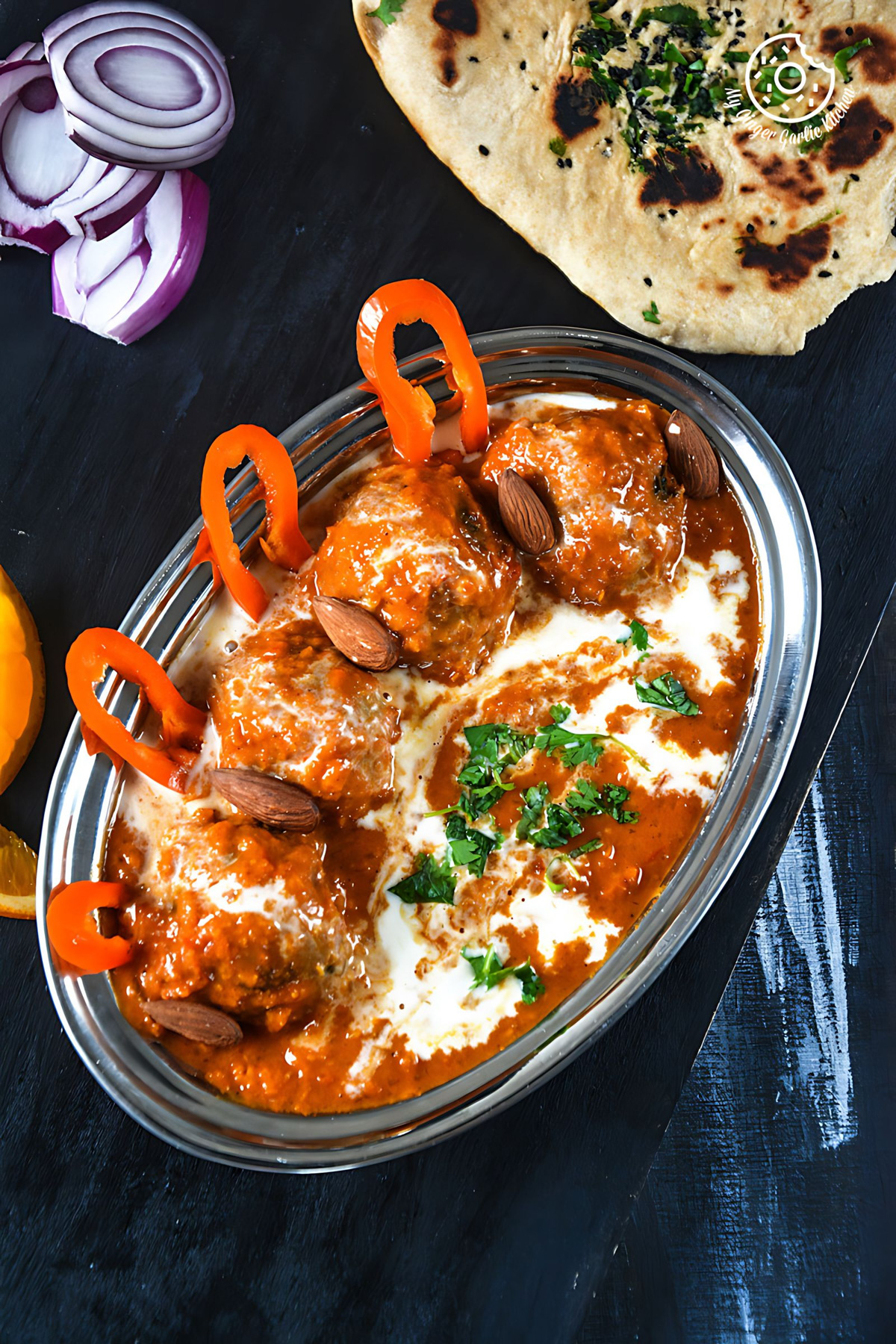 Baked Mushroom Spinach Kofta Curry